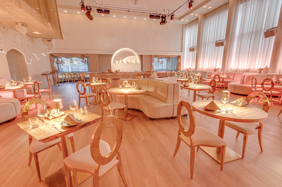 The room set for a corporate day