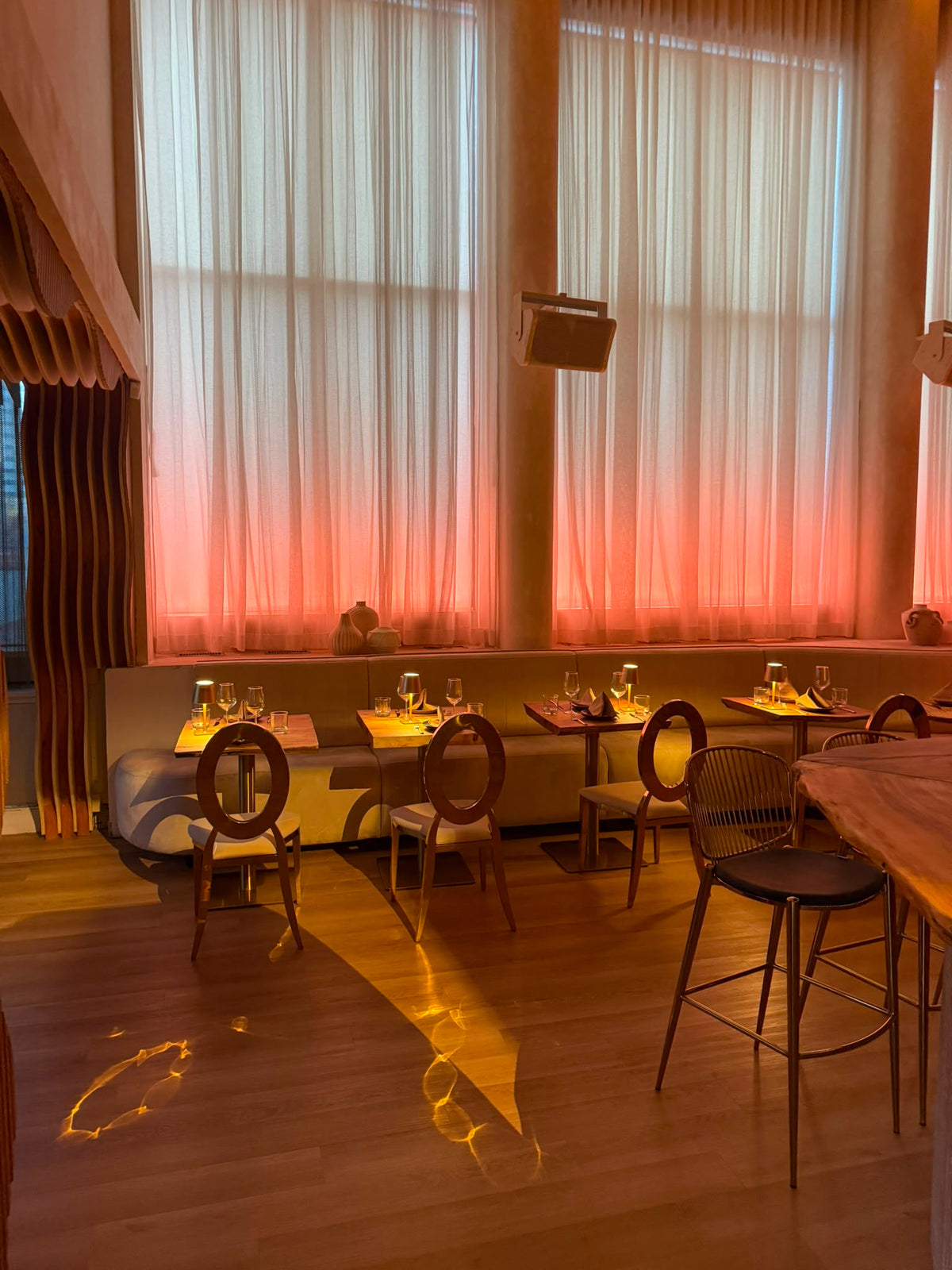 The room set for a corporate day
